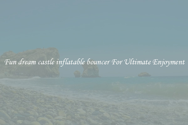Fun dream castle inflatable bouncer For Ultimate Enjoyment