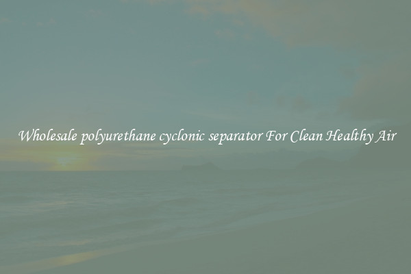 Wholesale polyurethane cyclonic separator For Clean Healthy Air