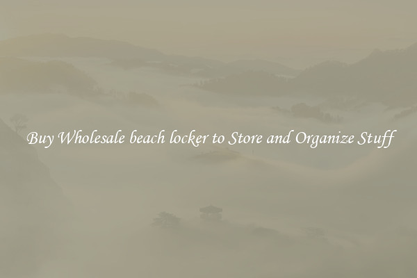 Buy Wholesale beach locker to Store and Organize Stuff